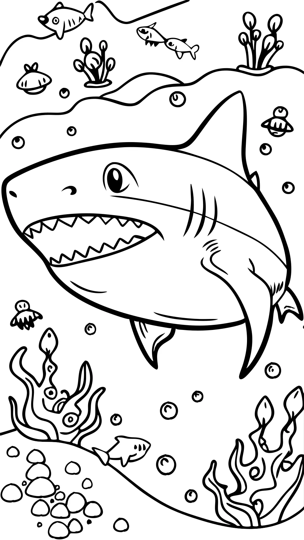 coloriage megalodon